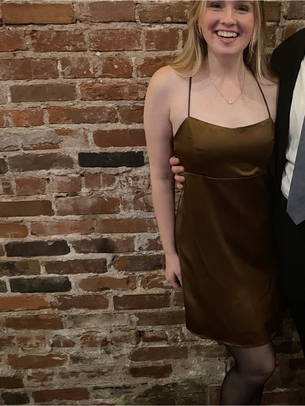 Chocolate Brown Mini Dress